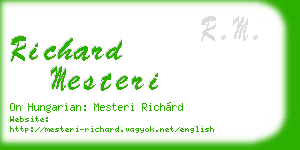 richard mesteri business card